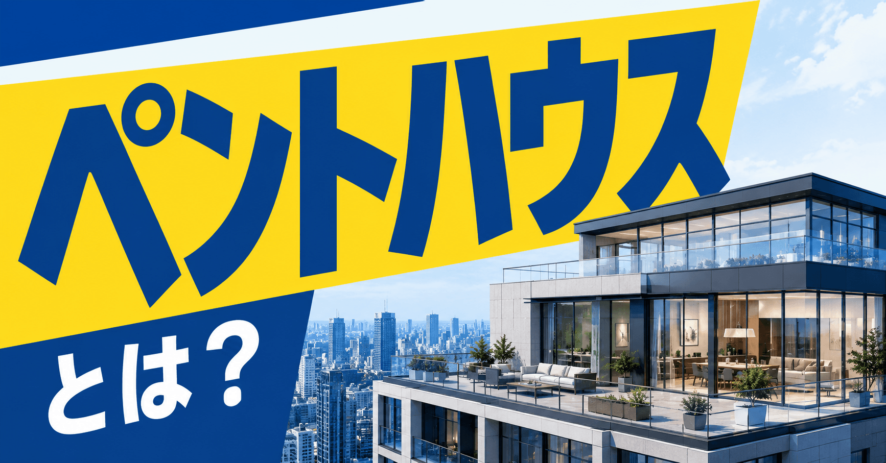 ペントハウスとは？建築と不動産用語における意味の違いや居住メリットを解説