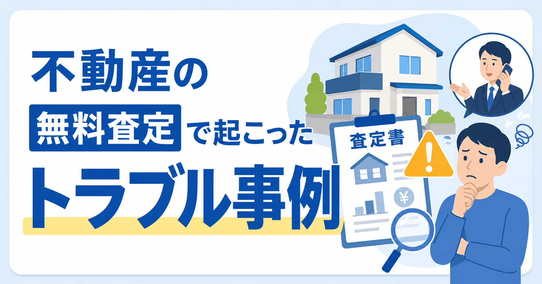 不動産の無料査定で起こるトラブル事例6選！回避方法や対処法も紹介