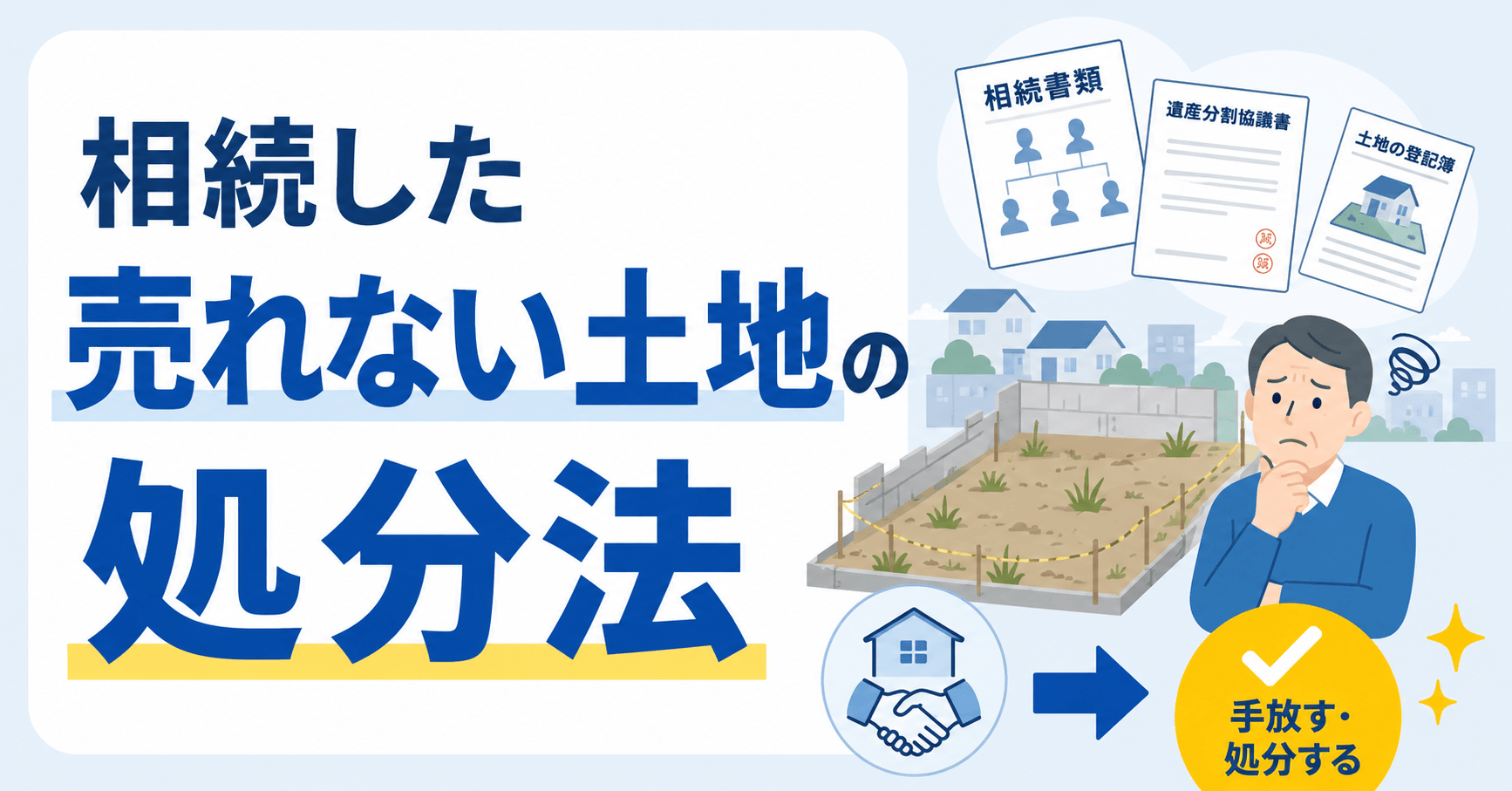 相続した売れない土地の処分法7選！放置リスクと手放す手順も解...