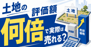 土地の評価額の何倍で売れる？売値を計算する3つの方法と目安