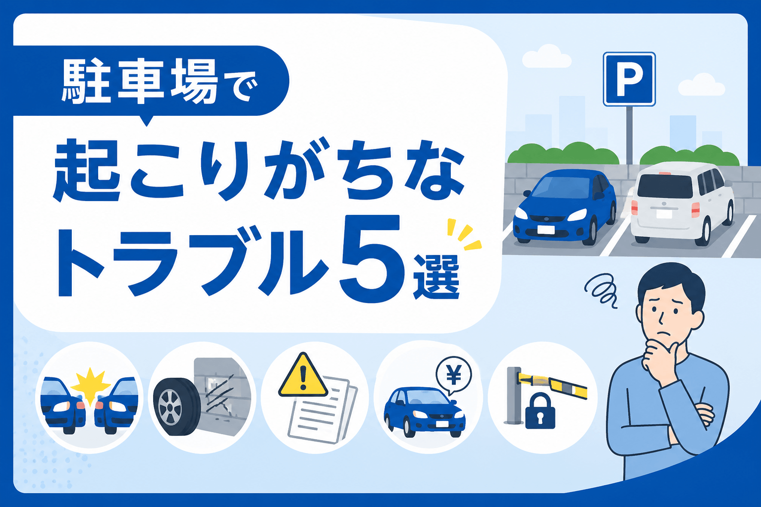 駐車場で起こりがちなトラブル5選と対処法を解説！困ったときの...