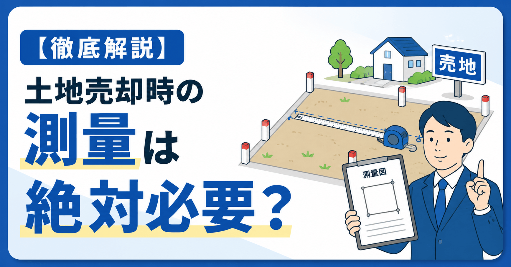 土地売却時の測量は絶対必要？測量するべきケースや期間・依頼方...