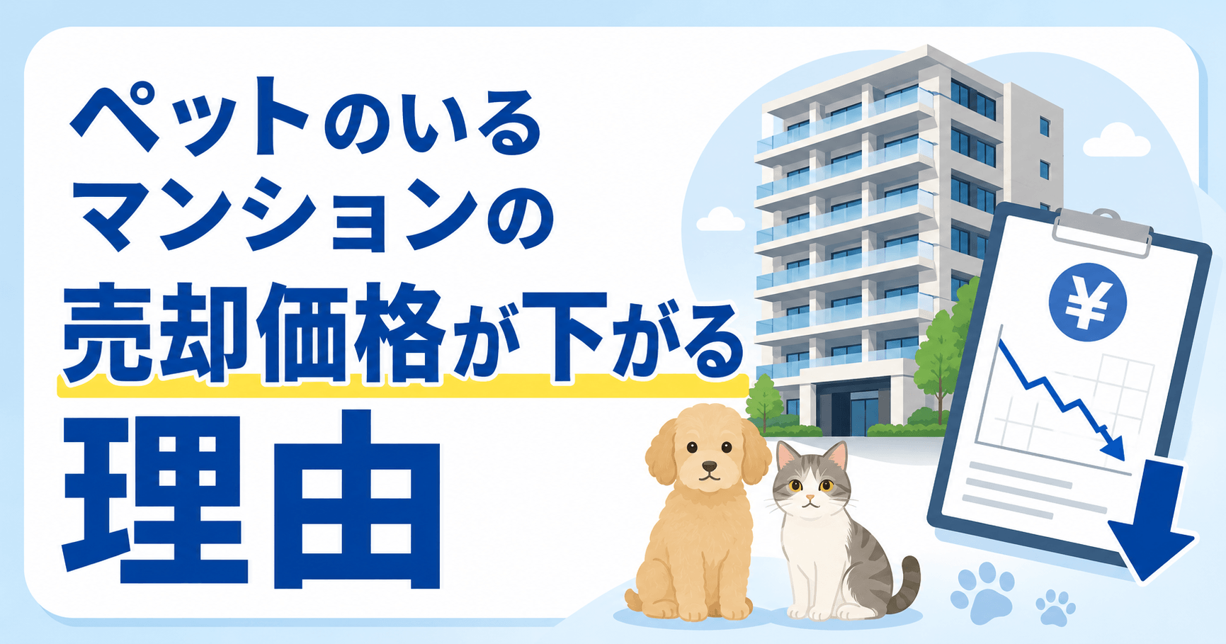 【ペットのいるマンションの売却価格が下がる理由】査定額を下げ...