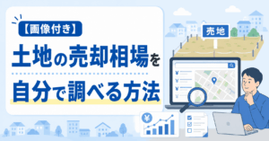 【画像付き】土地の売却相場の調べ方・坪単価の目安を自分で調査する方法