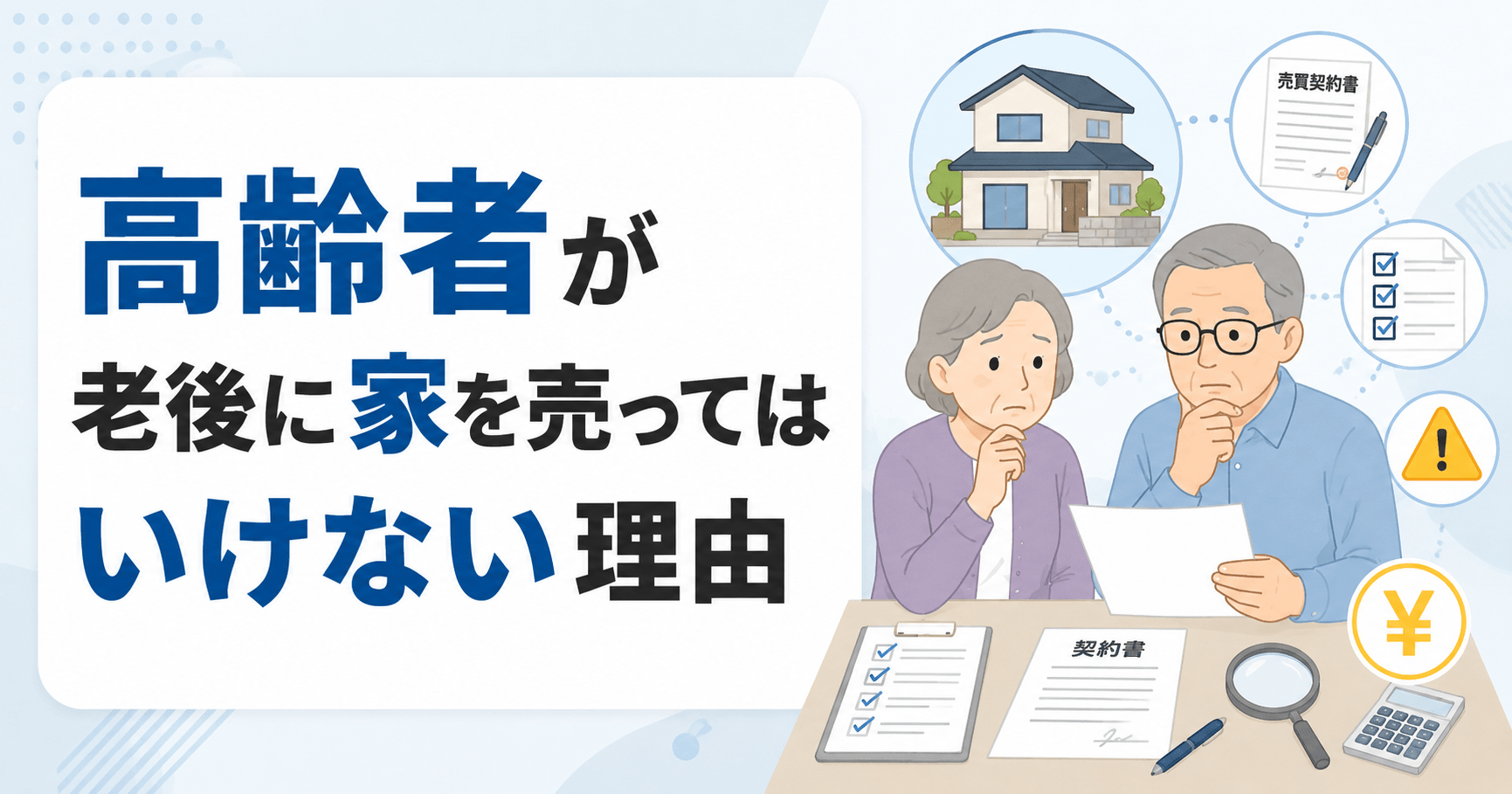 高齢者が老後に家を売ってはいけない理由｜売る際の注意点も解説