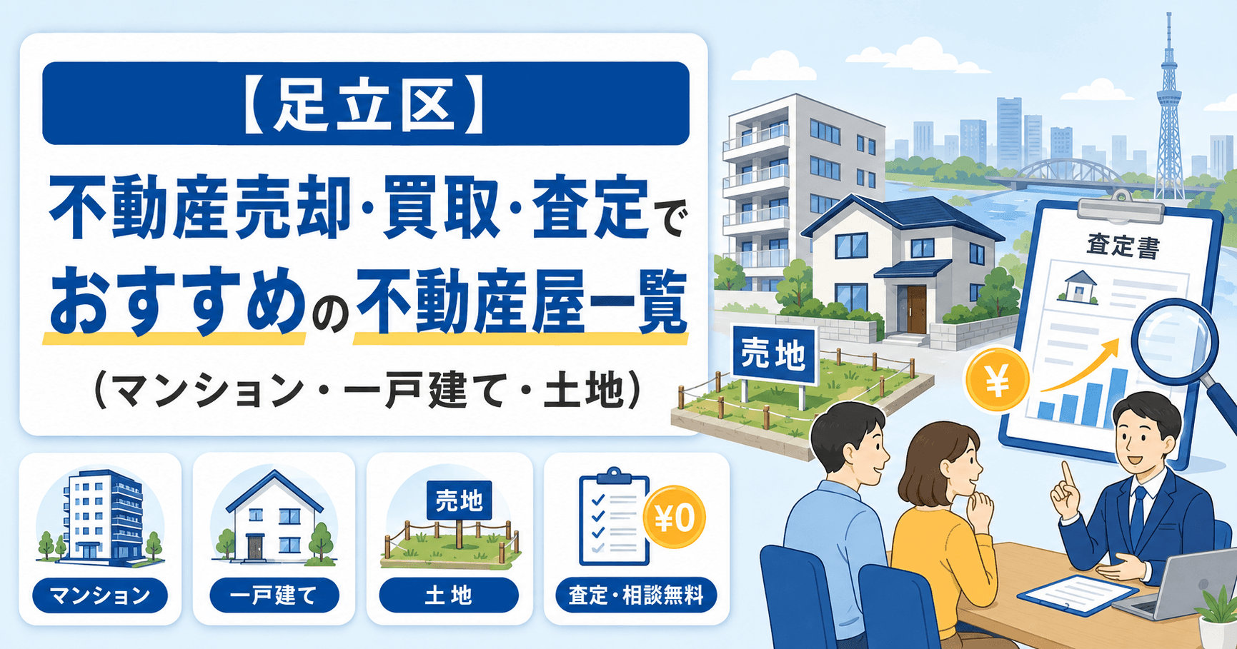 【足立区】不動産売却・買取・査定でおすすめの不動産屋一覧(マ...