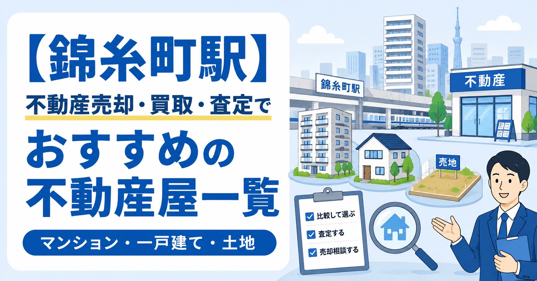 【錦糸町駅】不動産売却・買取・査定でおすすめの不動産屋一覧(...