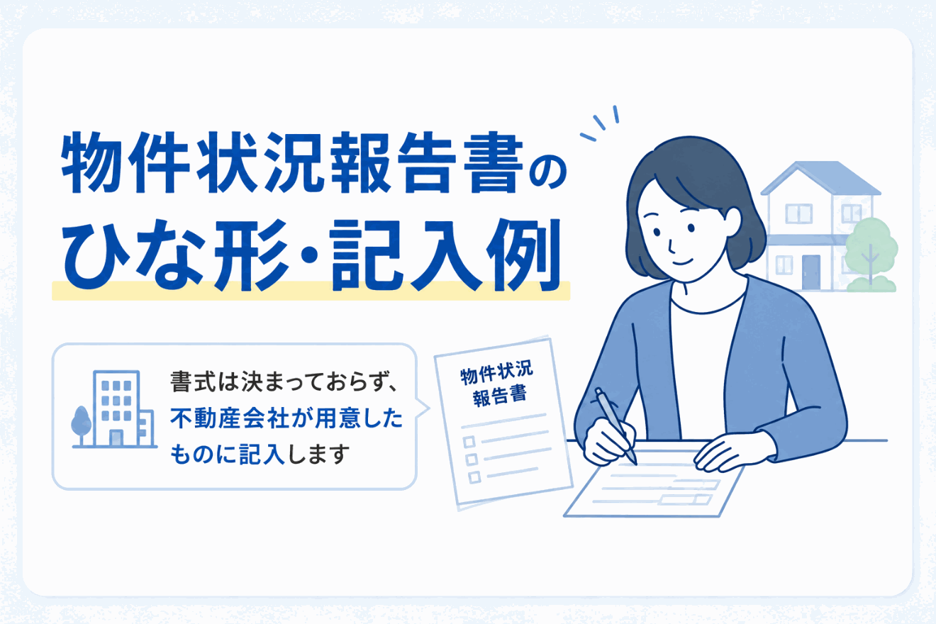物件状況報告書のひな形・記入例と書き方のポイントのイメージ図