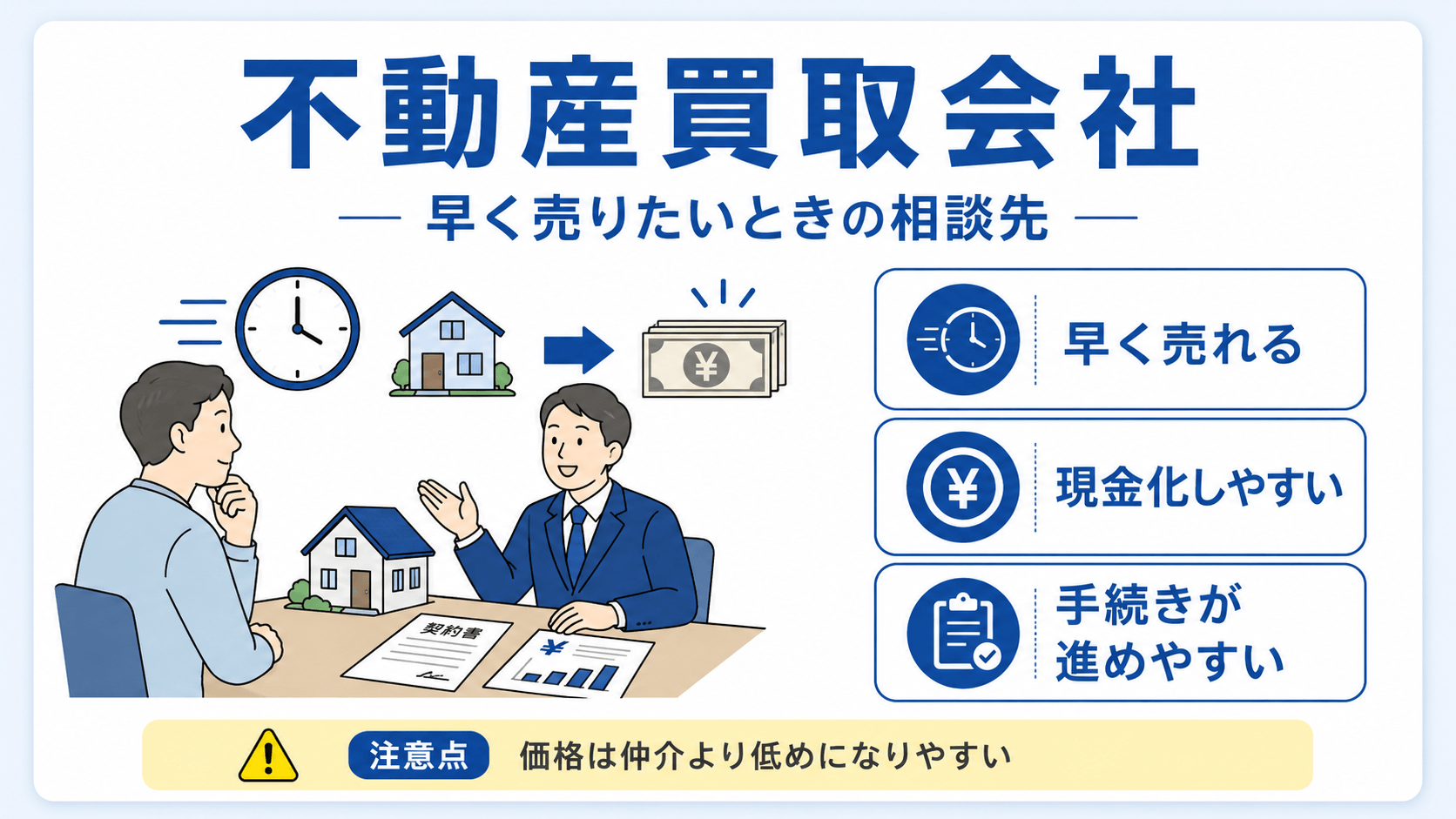 不動産買取会社のイメージ図