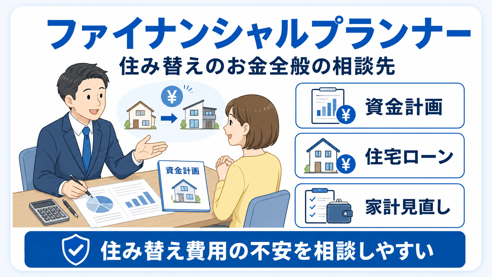 ファイナンシャルプランナー(FP)のイメージ図