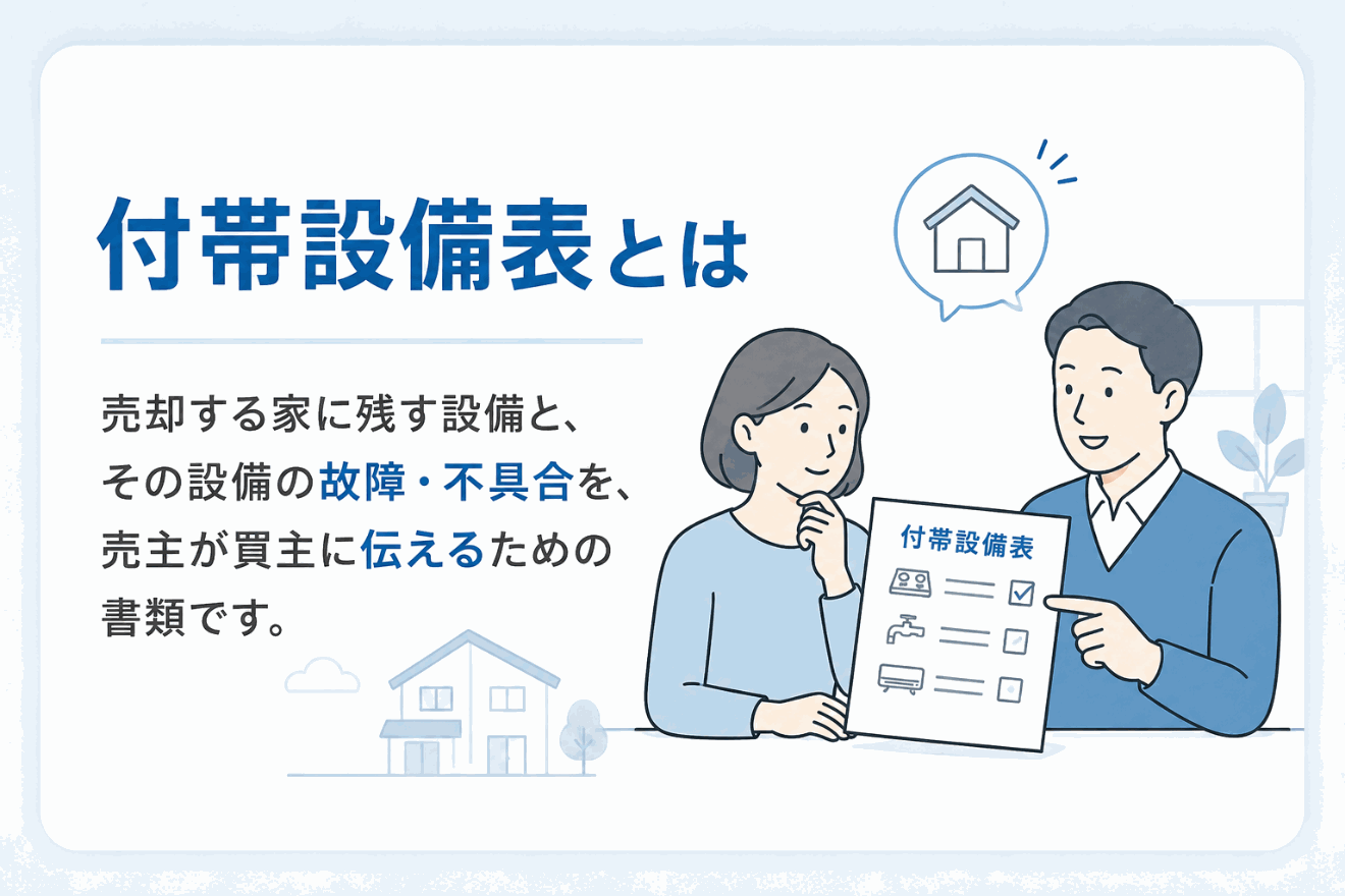 付帯設備表とはのイメージ図