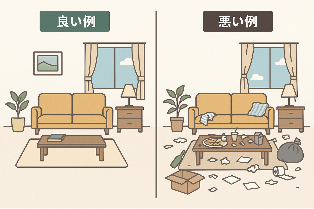 内見時の印象合格例とNG例