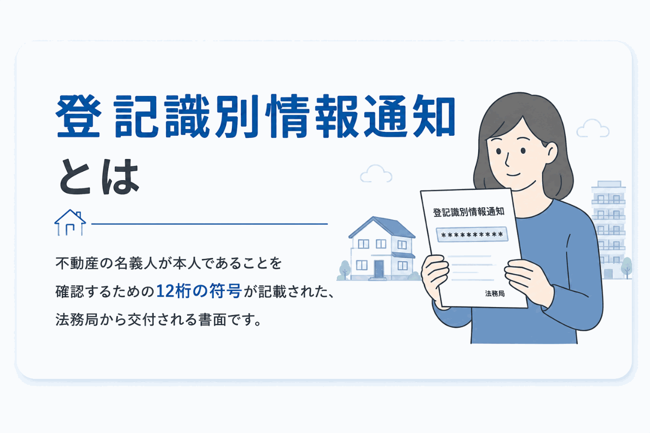 登記識別情報通知とはのイメージ図
