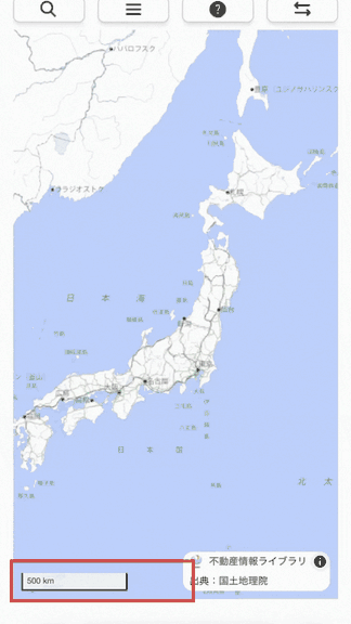 不動産情報ライブラリで地図表示をする方法3